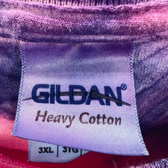 St Augustine Alligator Farm Mens Shirt 3XL Purple Pink Tie Dye Peace Love Gators - Picture 4 of 10